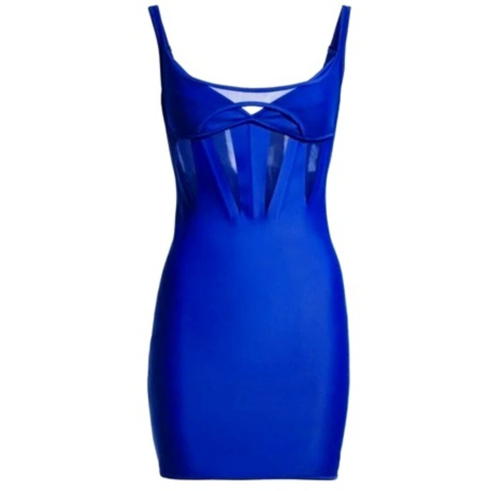 LIMITED EDITION H&M Blue Corset-style Mini Dress
